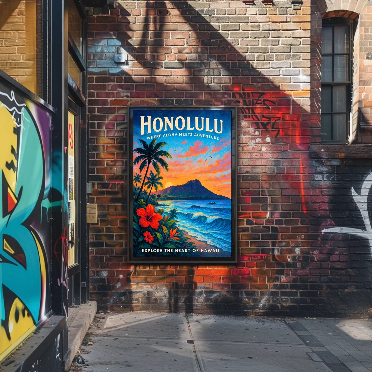 Honolulu Where Aloha Meets Adventure Poster