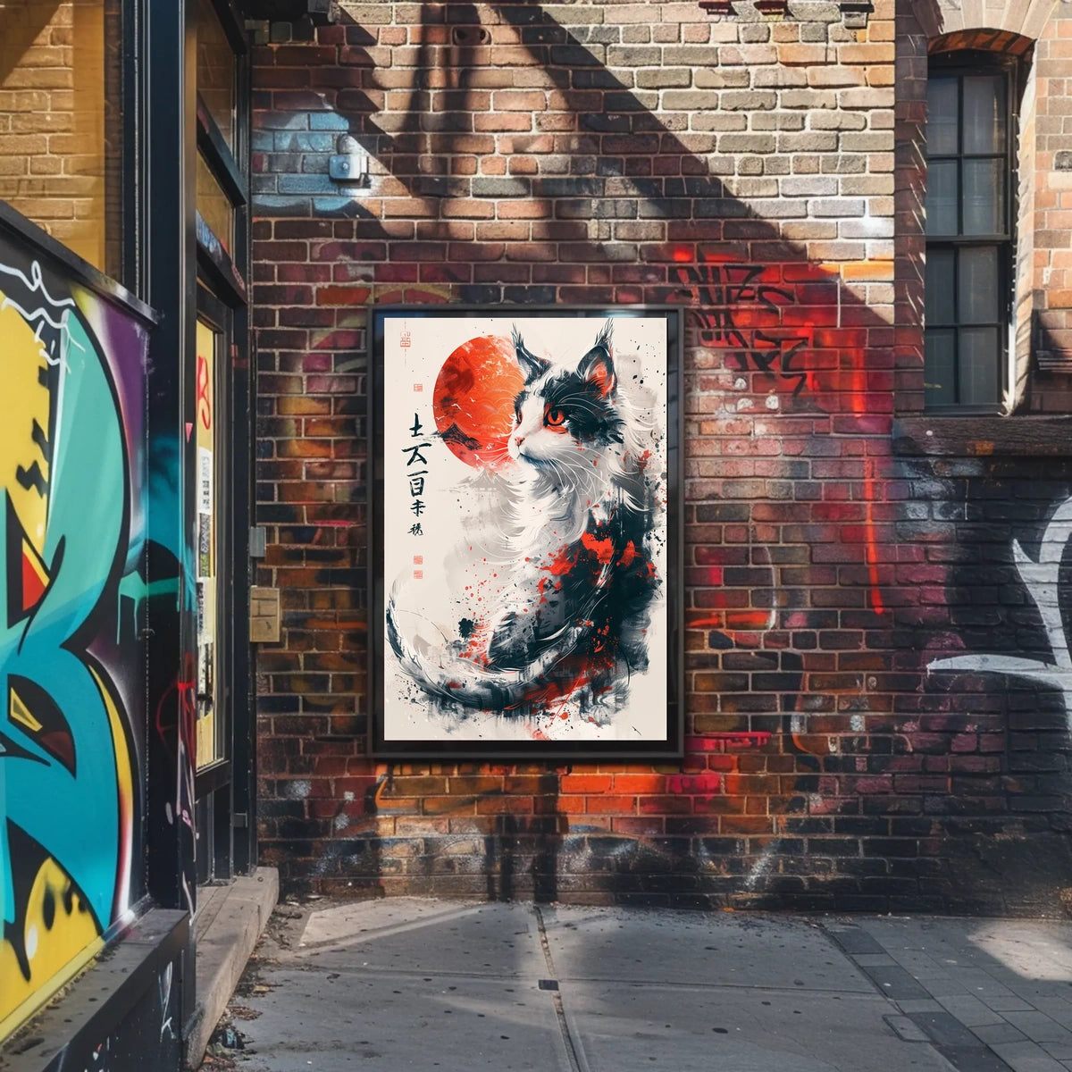 Majestic Feline In Abstract Art Abstract Poster