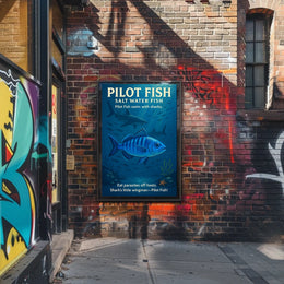 Pilot Fish Sharks Little Wingman Poster