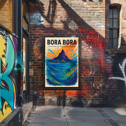 Bora Bora: Heart of the South Pacific Travel Poster PosterGoat