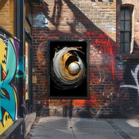 Swirling Cosmic Vortex Wall Art Abstract Poster