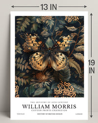 William Morris Botanical Artistry Exhibition Artistic Poster