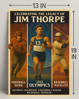 Celebrating the Legacy of Jim Thorpe Poster PosterGoat