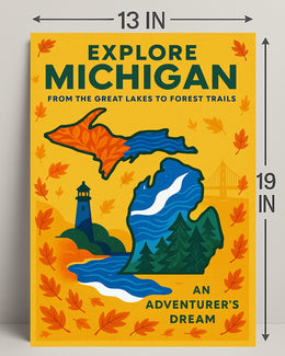 Explore Michigan Poster PosterGoat