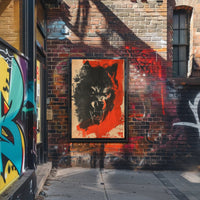 Fierce Wolf Art Poster for Home Decor and Nature Lovers PosterGoat