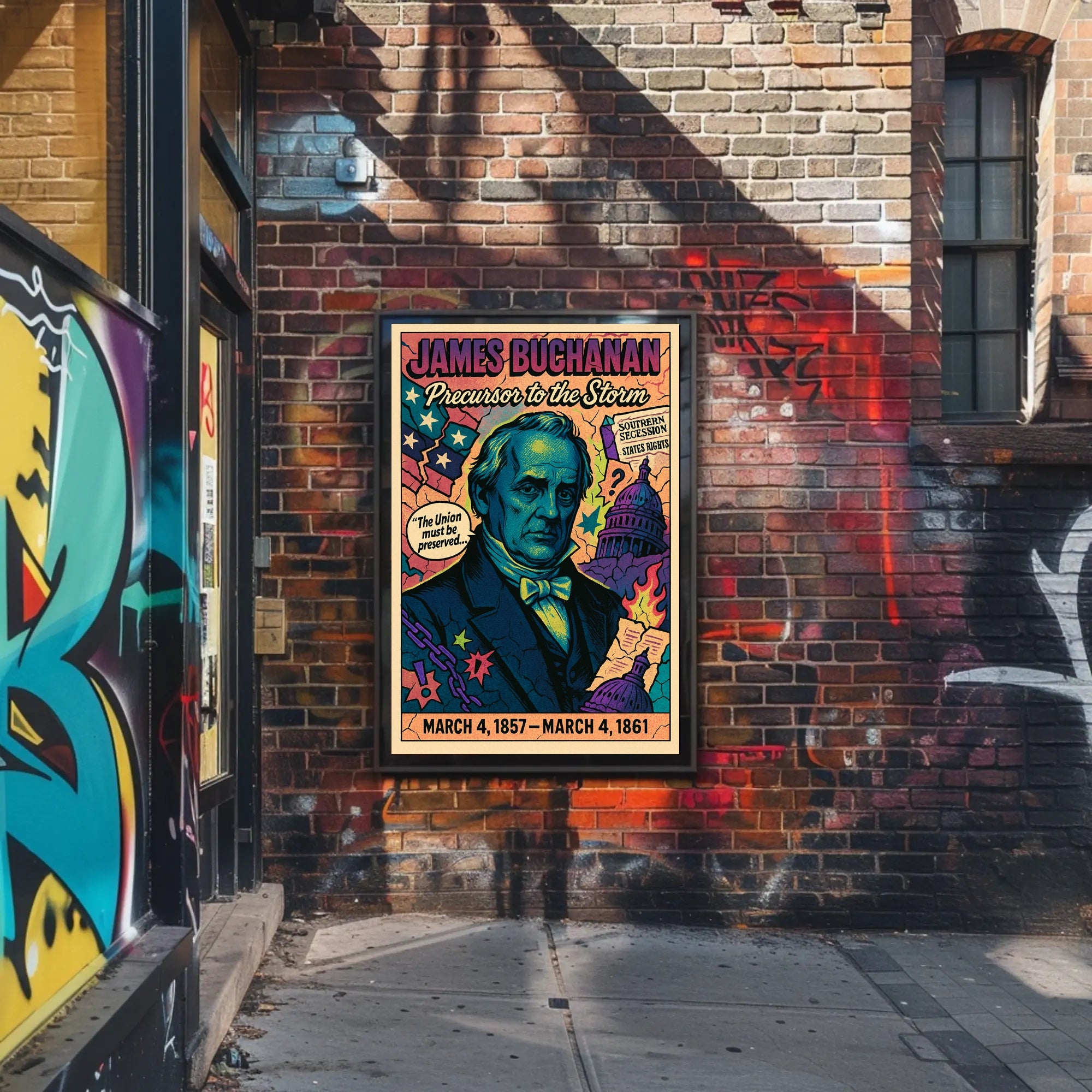 James Buchanan Precursor to the Storm Poster PosterGoat