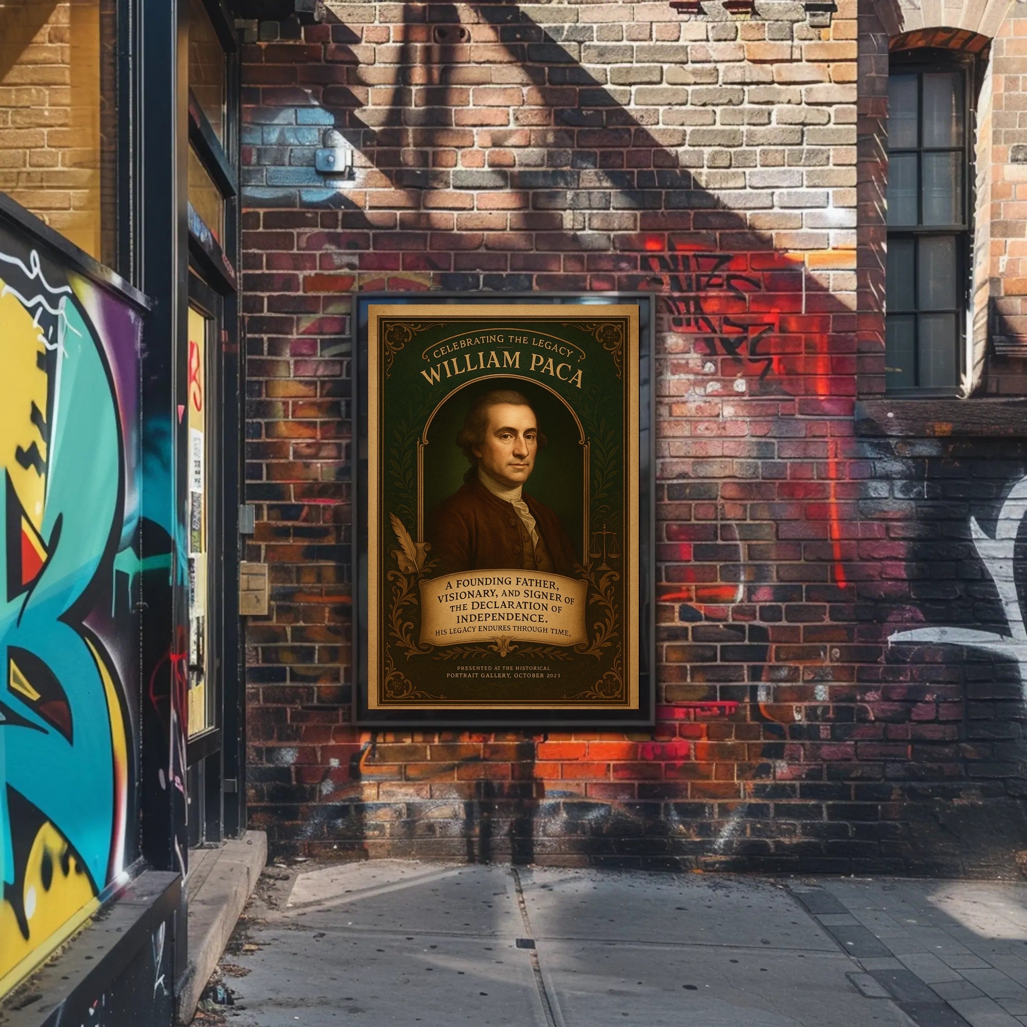 Celebrating the Legacy of William Paca Poster PosterGoat