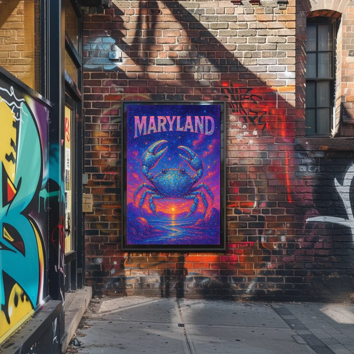 Maryland Starry Crab Poster