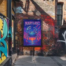 Maryland Starry Crab Poster