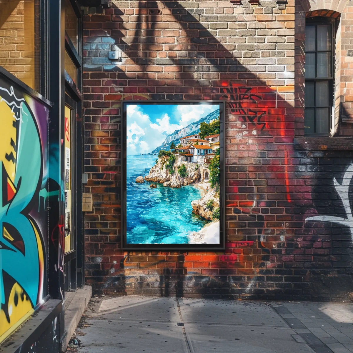 Albania Albanian Riviera Coastal View Poster