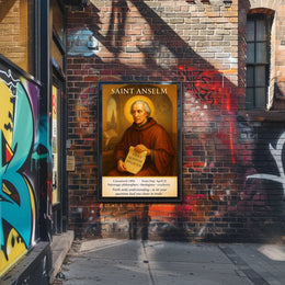 Saint Anselm Patron of Philosophers and Theologians Poster PosterGoat