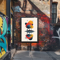Vibrant Nature-Inspired Abstract Art Poster