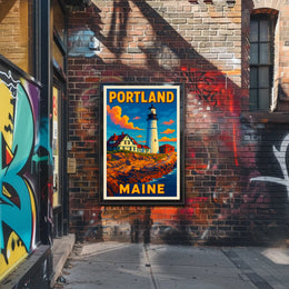 Portland, Maine Lighthouse Poster