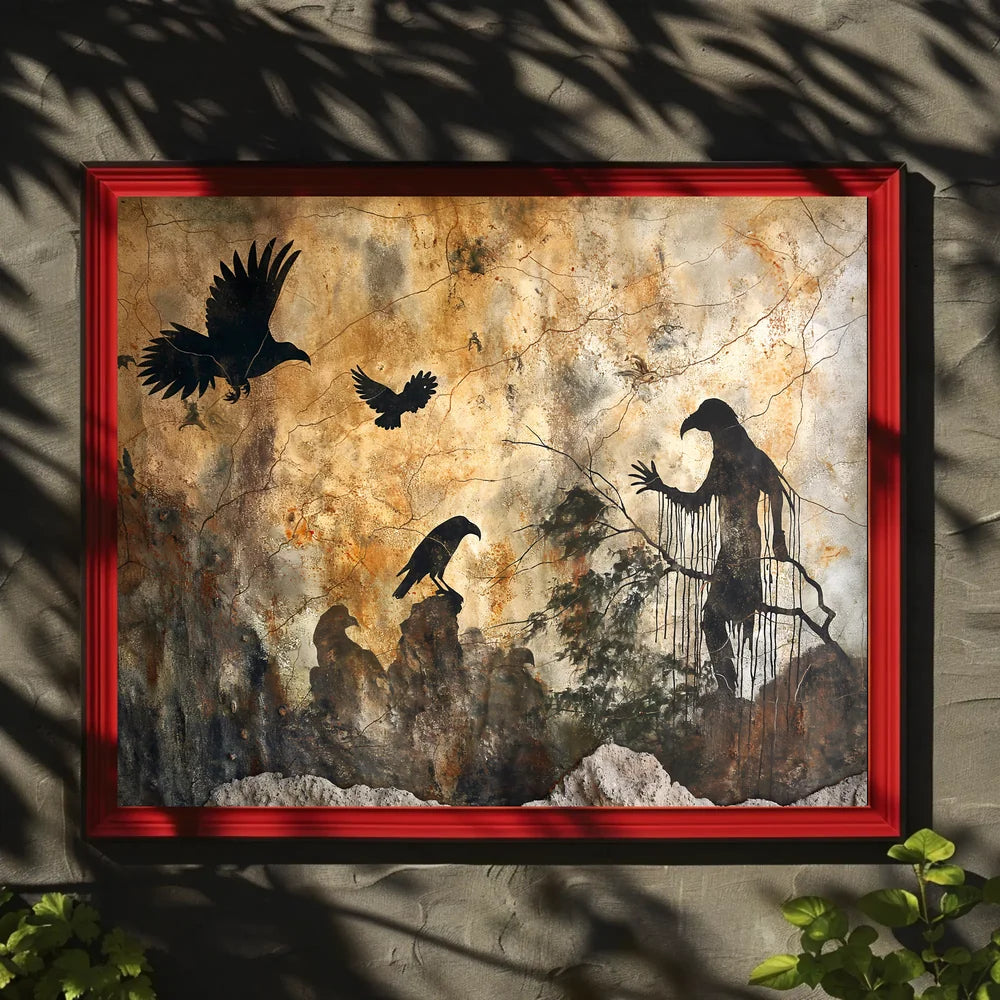 Mystical Gothic Ravens Fantasy Art Poster Print