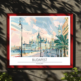 Budapest Cityscape Poster PosterGoat