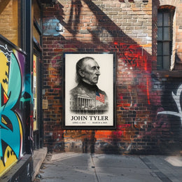 John Tyler 10th President of the United States Reflections Poster