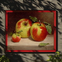 Photorealistic Apples Still Life: Artistic Poster