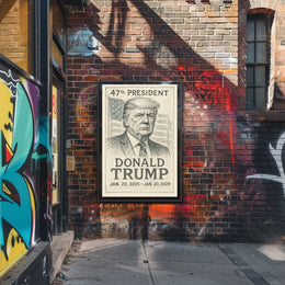 Donald Trump Pop Art Typography Patriot Poster