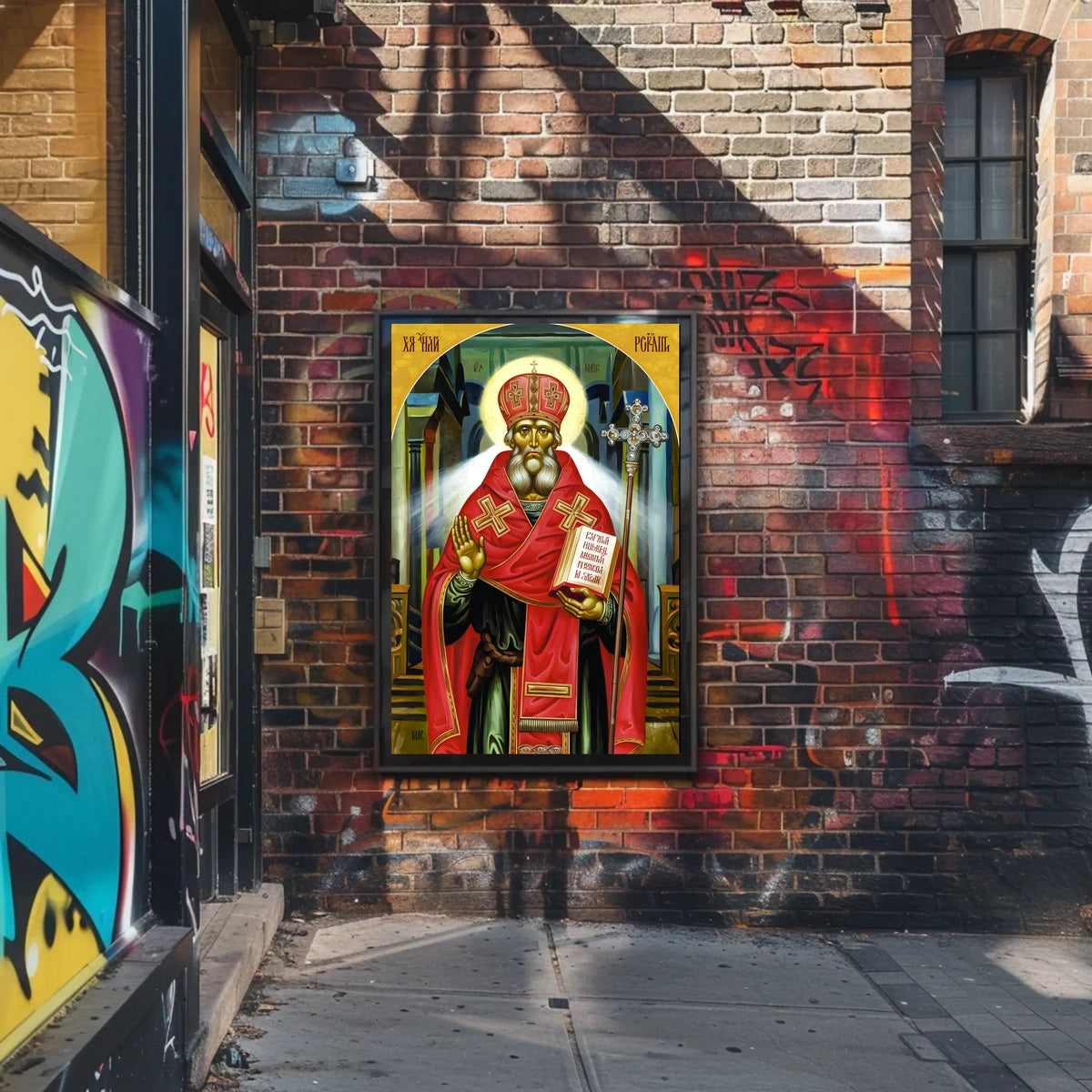 Iconic Religious Figure Poster
