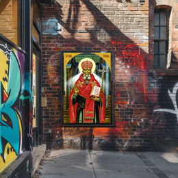 Iconic Religious Figure Poster