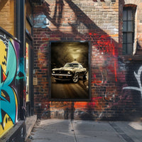 Classic Muscle on the Open Road Poster PosterGoat