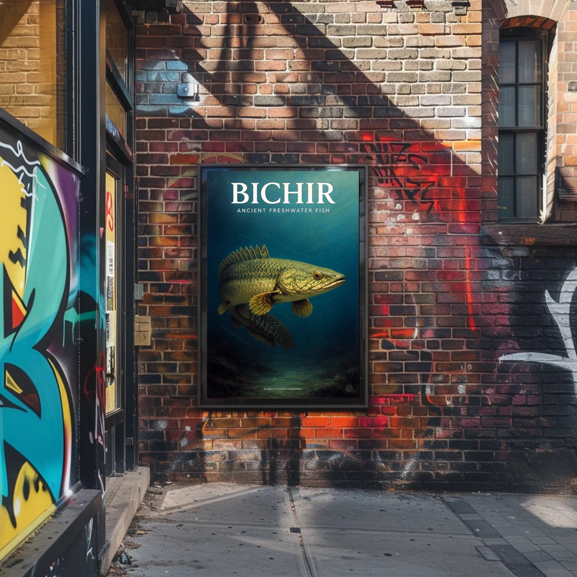 Bichir Ancient Freshwater Fish Poster PosterGoat