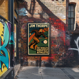 Jim Thorpe Legendary Athlete Poster