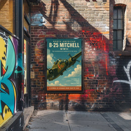 North American B-25 Mitchell WWII Icon Poster