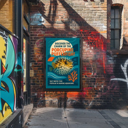 Discover the Charm of the Porcupine Pufferfish Poster