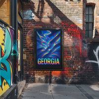 Georgia Vibrant Abstract Abstract Poster