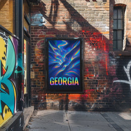 Georgia Vibrant Abstract Abstract Poster