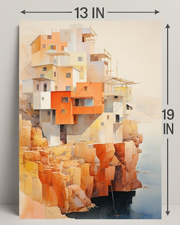 Cliffside Architecture Poster