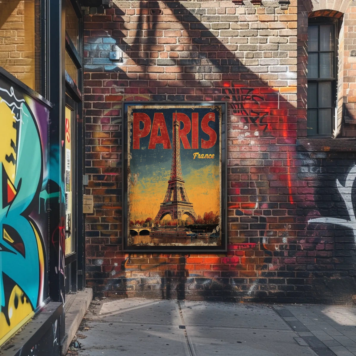 Paris Vintage Travel Poster