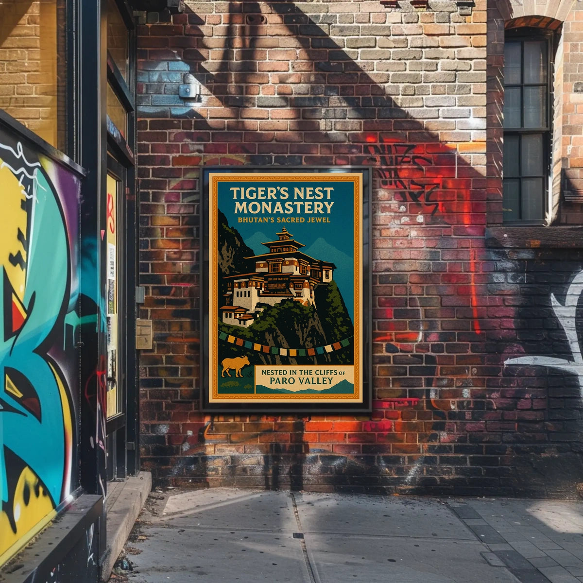 Tigers Nest Monastery Bhutans Sacred Jewel Poster