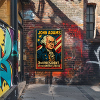 John Adams Second President Poster Wall Art Gift Idea