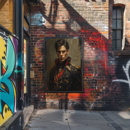 Regal Warrior Portrait Art Print for Home Decor PosterGoat