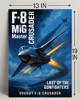 Vought F-8 Crusader Last of the Gunfighters Poster PosterGoat
