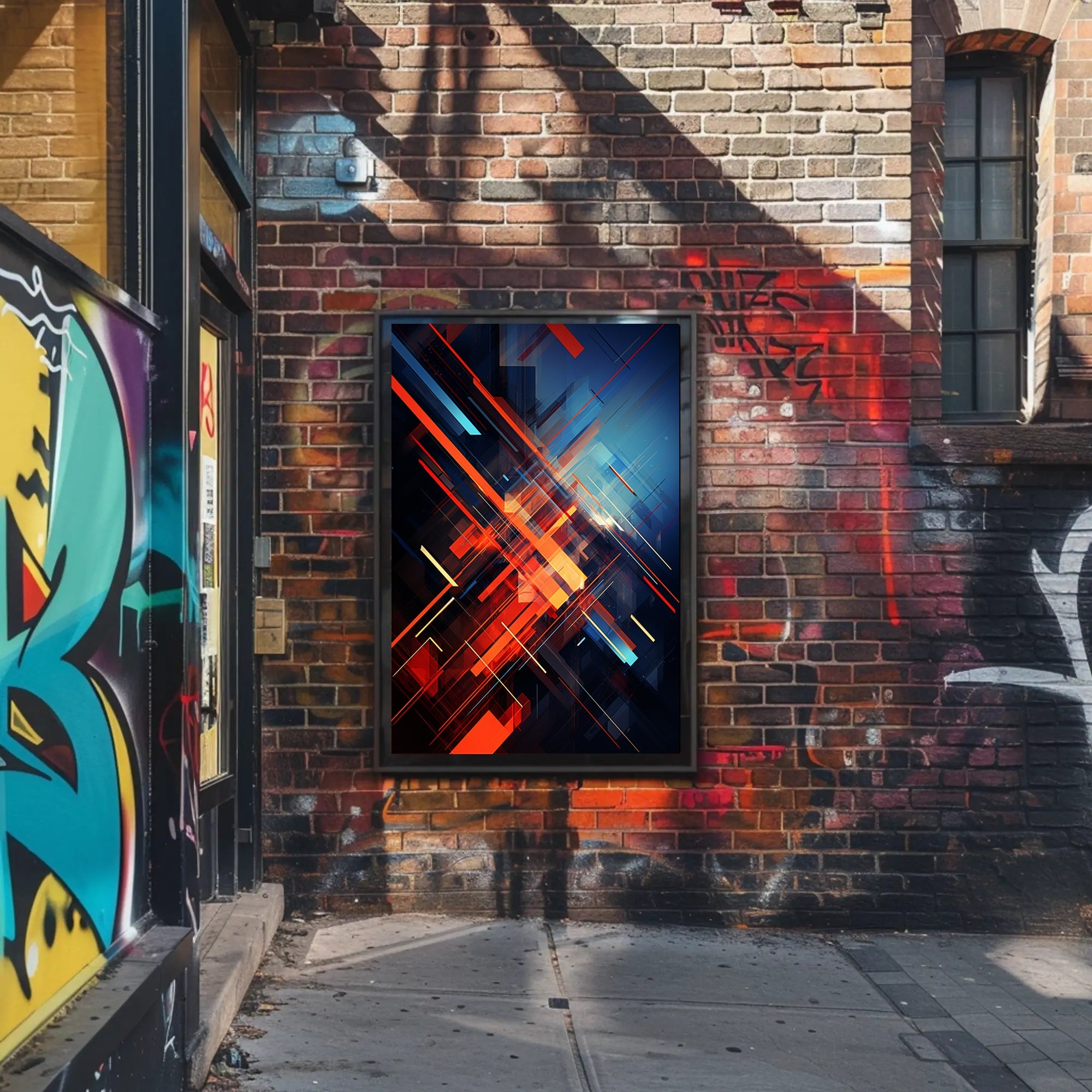 Dynamic Abstract Composition Abstract Poster PosterGoat