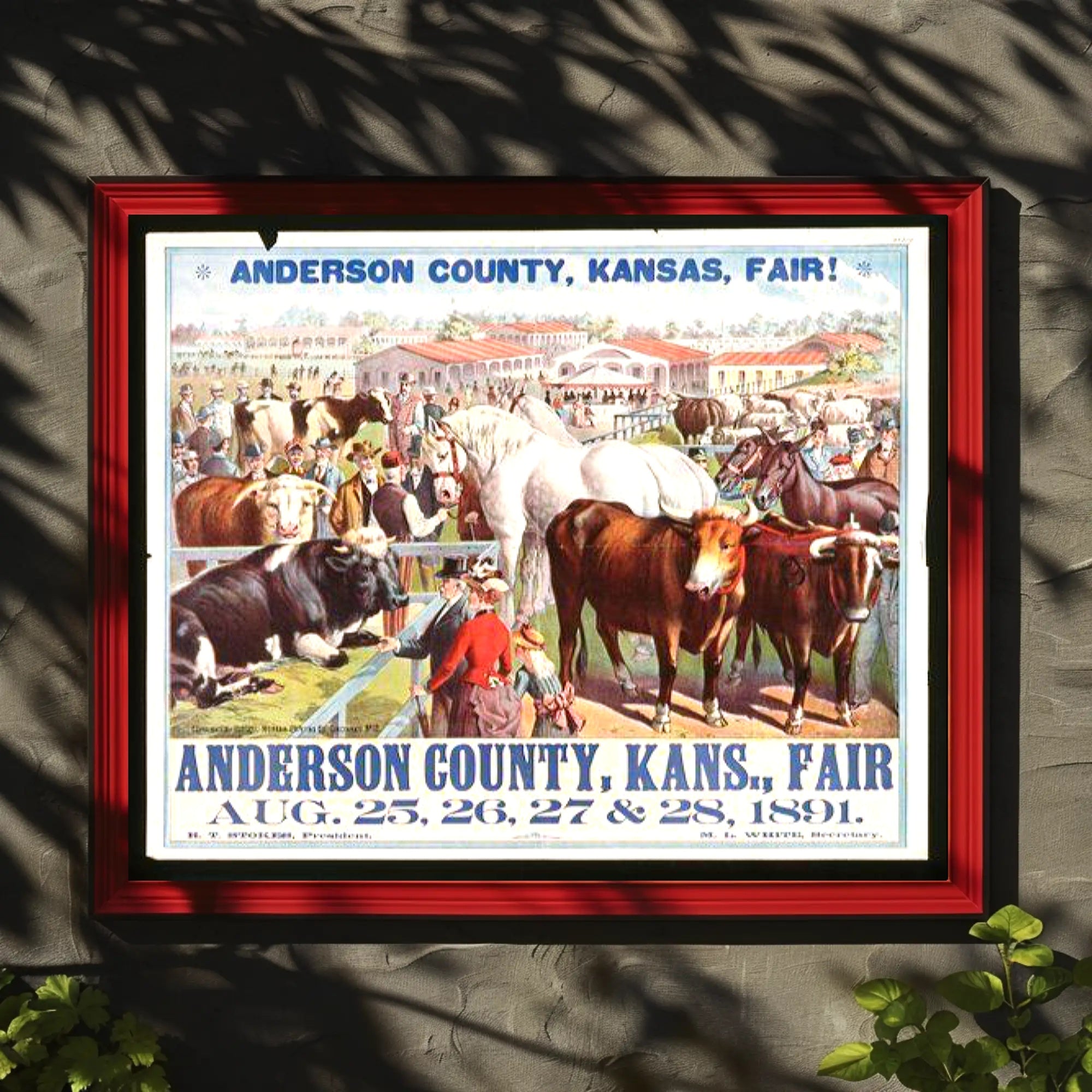Anderson County Fair – 1891 Poster
