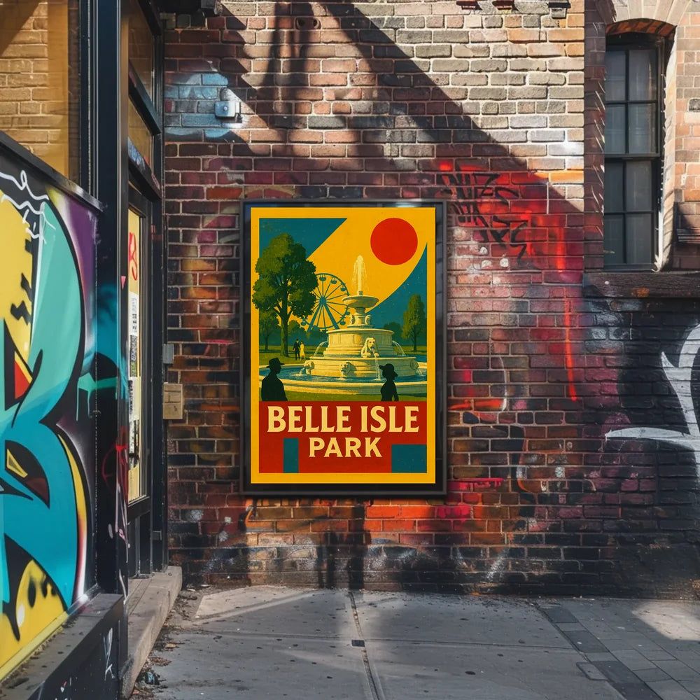 Belle Isle Vintage Travel Art Poster