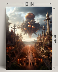 The Floating Cityscape Poster