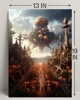 The Floating Cityscape Poster