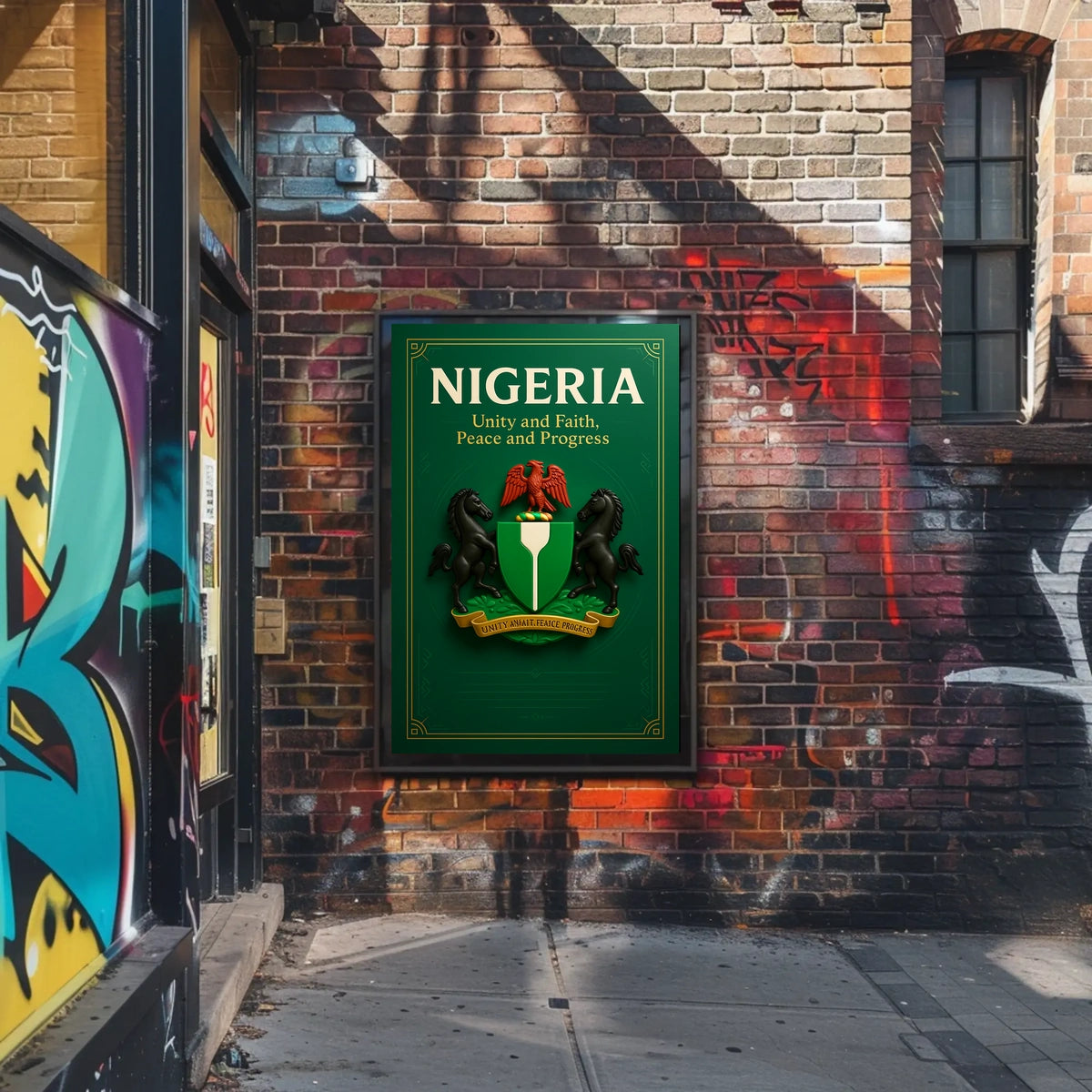 Nigeria Unity and Progress Poster