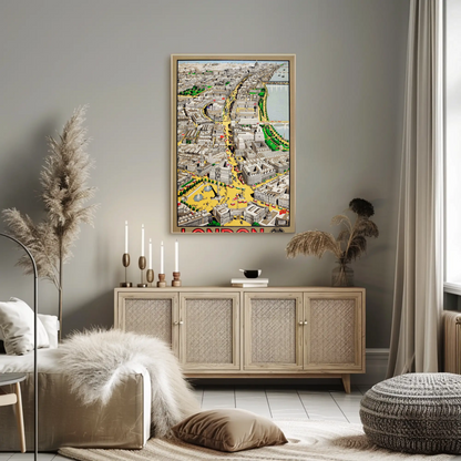 London Cityscape Travel Poster