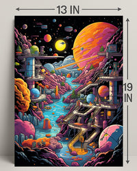 Cosmic Landscape Adventure Poster PosterGoat