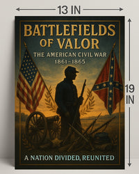 Battlefields of Valor The American Civil War Poster PosterGoat