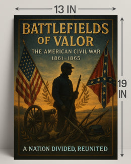 Battlefields of Valor The American Civil War Poster PosterGoat