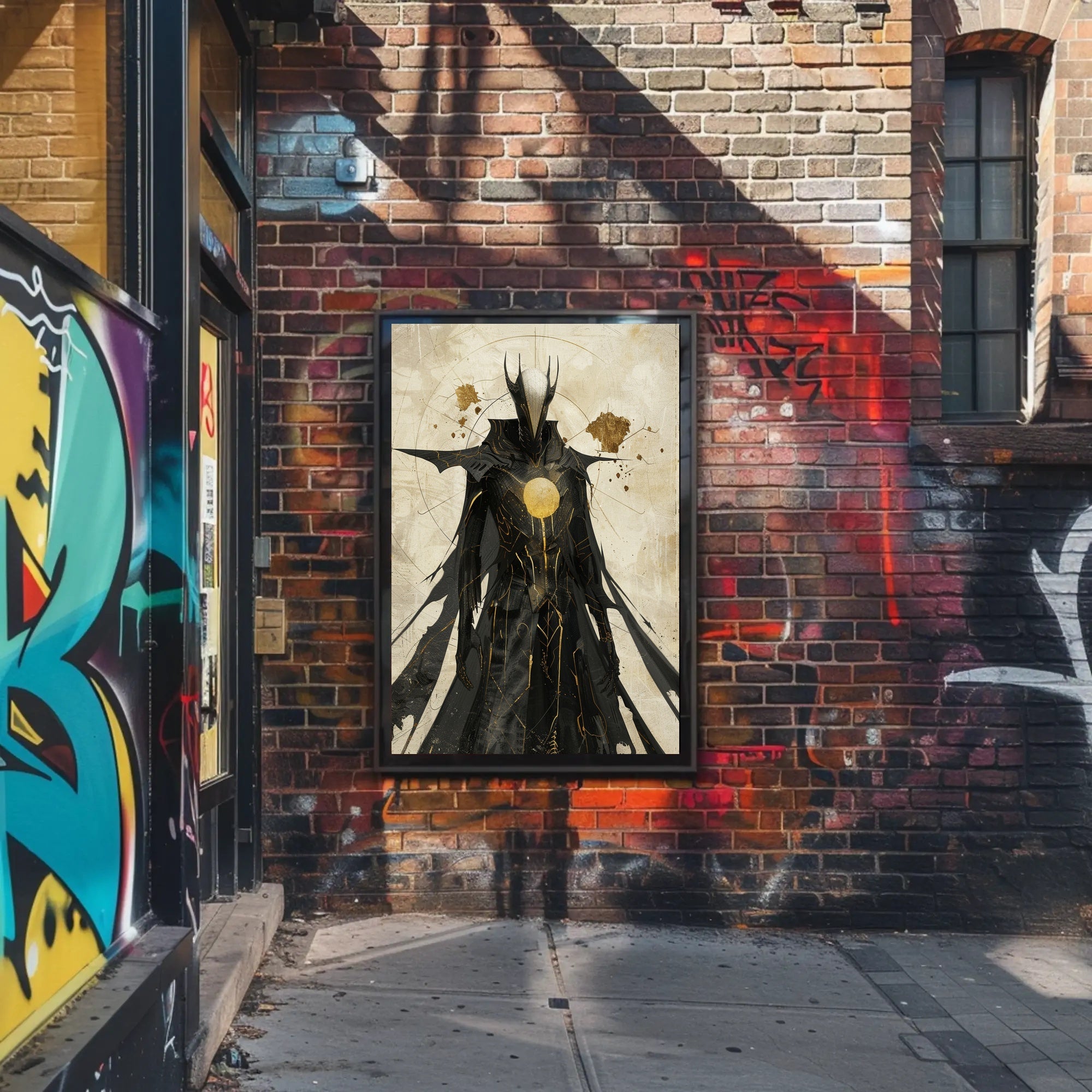Dark Warrior Fantasy Art Poster PosterGoat