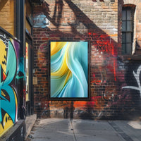 Abstract Waves Of Color Abstract Poster