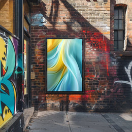 Abstract Waves Of Color Abstract Poster